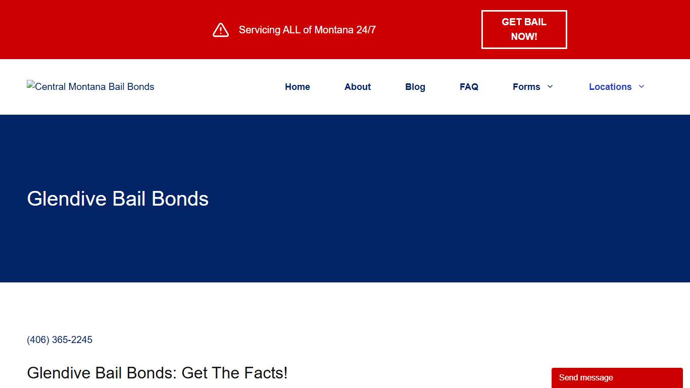 Glendive Bail Bonds - Central Montana Bail Bonds